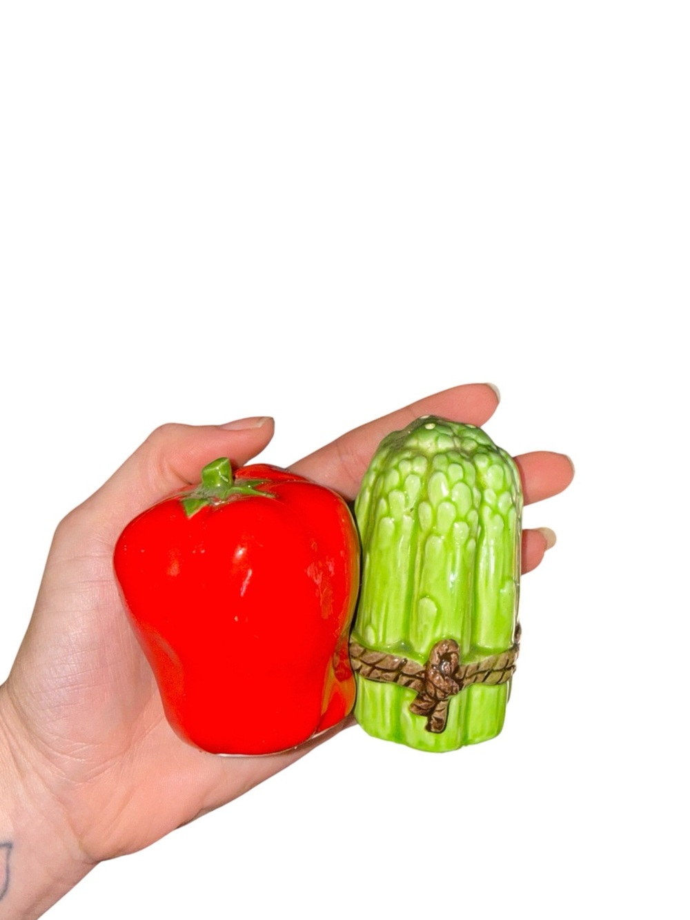 Vintage Lefton vegetable salt and pepper set